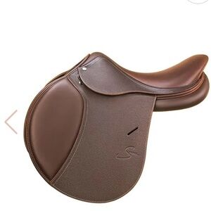 Antares Spooner Jumping Saddle with CWD leathers and Saddle Cover